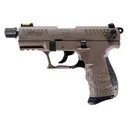 WALTHER P22Q .22LR 3.42in Tactical Full Semi-Auto 10rd With Adapter FDE Rimfire Pistol (5120753) - Walther Arms