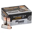 SIG SAUER Elite V-Crown 9mm 147Gr JHP 50/Box Ammo (E9MMA3-50) - Sig Sauer