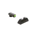 AmeriGlo UC, Sight, Fits Glock 42 and 43, Green Tritium LimeGreenLumi Outline Front Black Serrated Round Notch Rear GL-352 - Ameriglo