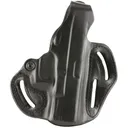 DeSantis Gunhide Thumb Break Scabbard Belt Holster, Fits Glock 19/19X/23/32/36/45, Right Hand, Black Leather 001BAB6Z0 - Desantis Gunhide