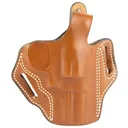 DeSantis Gunhide 001, Thumb Break Scabbard Belt Holster, Fits 3" S&W N Frame 24, RH, Tan Leather 001TA43Z0 - Desantis Gunhide