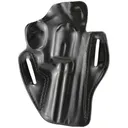DeSantis Gunhide 002, Speed Scabbard Belt Holster, Fits 4" Ruger GP100, S&W L Frame, RH, Black 002BA34Z0 - Desantis Gunhide