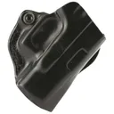 DeSantis Gunhide Mini Scabbard Belt Holster, Fits Glock 26/27/33, Right Hand, Black Leather 019BAE1Z0 - Desantis Gunhide
