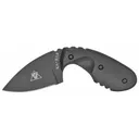 KABAR TDI Investigator, 2.71" Fixed Blade Knife, Drop Point, Plain Edge, AUS 8A/Stainless with Black Finish, Nylon/Fiberglass Handle, w/ Sheath 1493 - Ka-Bar