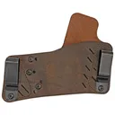 Versacarry Protector S3 Series Water Buffalo, Includes Tuckable IWB Metal Clips, Adjustable to Fit 90% of Handguns, Right Hand, Distressed Brown Leather 52311 - Versacarry