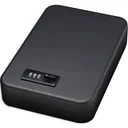 Bulldog Cases Personal Safe w/Steel Combination Lock & Security Cable, 9.5" x 6.5" x 2", Black Finish BD1126 - Bulldog Cases