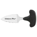 Cold Steel Urban Pal, 1.5" Fixed Blade Knife, Drop Point, 3/4 Serrated Edge, AUS 8A/Polished, Black Kraton, Secure-Ex Sheath CS-43LS - Cold Steel
