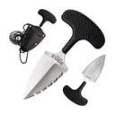 Cold Steel Best Pal Tool, 2.5", 50/50: Plain/Serrated Edge, AUS 8A/Stainless, Black Kraton, Secure-Ex Sheath CS-43XLS - Cold Steel