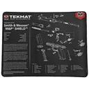 TekMat S&W M&P SHIELD Ultra Premium Gun Cleaning Mat, 15"x20", Includes Small Microfiber TekTowel, Packed In Tube TEK-R20-SW-MP-SHIELD - TekMat
