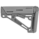 Hogue OverMolded Rifle Stock, Mil-spec Collapsible Stock, AR-15, Gray 15540 - Hogue