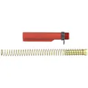 LBE Unlimited AR15 Milspec Buffer Tube Kit, Buffer Tube, Recoil Spring, Castle Nut, Receiver End Plate, Recoil Buffer, Red MILBUFKT-RED - Lbe Unlimited