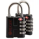 SnapSafe TSA Lock w/Steel Shackle, Black Finish, 2 Pack 76020 - Hornady