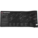 TekMat Ultra Mat, Remington 870, Thermoplastic Surface Protects Gun From Scratching, 1/4" Thick, 15"x44", Tube Packaging, Black TEK-R44-REM-870 - TekMat