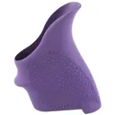 Hogue HandALL Beavertail Grip, Fits S&W M&P Shield/Ruger LC9, Rubber, Finger Grooves, Purple 18406 - Hogue