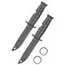 KABAR Emergency Whistle, Survival Tool, Black, Made from Creamid Polymer, 2-Pack 9925 - Ka-Bar