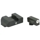 AmeriGlo I-Dot 2 Dot Sights for Glock 20,21,29,30,31,32,36, Green with White Outline, Front and Rear Sights GL-102 - Ameriglo