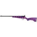 Savage Rascal Minimalist, Bolt Action Rifle, 22LR, Pink and Purple Laminate Stock, Single Shot, RH 13797 - Savage