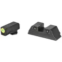 AmeriGlo Trooper, Sight, Fits Glock 17,19,19X,26,45 Gen5, Green Tritium LumiLime Outline Front, Green Tritium Black Serrated Rear, Front/Rear GL-821 - Ameriglo