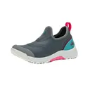 MUCK BOOT COMPANY Women's Outscape Slip On Dark Gray/Teal/Pink Shoe (OSSW-104-GRY) - Muck Boot Company