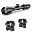 HAWKE Vantage 3-9x40 AO Mil-Dot Riflescope with Match Mount 1in Medium Weaver Scope Rings (14123+22113) - Hawke