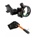 TRUGLO Storm G2 5-Pin Compact Black Bow Sight + Speed-Shot XS Archery Release (TG3015B+TG2510VB) - Truglo