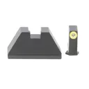 AMERIGLO Glock 2XL height set. Fits all Glock (except 42,43 variants), 2XL Tall Green Tritium LimeGreenLumi Outline .350" front, FlatBlack .429" Rear (GL-681) - Ameriglo