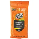 DEAD DOWN WIND Dryer Sheets Natural Woods (10 ct. PDQ Shelf Display), 15 ct. (11913) - Dead Down Wind