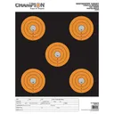 CHAMPION TARGETS Shotkeeper, 5 Bulls Bright Orange Large 12 Pk, Card (45555) - Champion Target