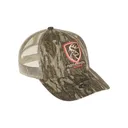 DRAKE Non-Typical Logo Camo Mesh Back Mossy Oak Bottomland Cap (DNT8000-006) - Drake