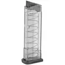 Elite Tactical Systems Group Magazine, 9MM, 9 Rounds, Fits S&W Shield, Polymer, Clear SW9-SHD-9 - Elite Tactical Systems