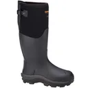 DRYSHOD Men's Haymaker Gusset Black/Orange Boots (HAYG-MH-BK) - Dryshod