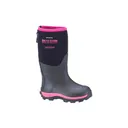 DRYSHOD Kids Arctic Storm Black/Pink Boot (ARS-KD-PN) - Dryshod
