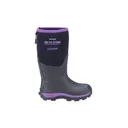 DRYSHOD Kids Arctic Storm Black/Purple Boot (ARS-KD-PP) - Dryshod