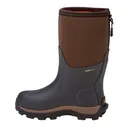 DRYSHOD Kids Haymaker Brown/Orange Boot (HAY-KD-BR) - Dryshod