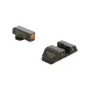 AmeriGlo Trooper, Sight, Fits Glock 42 and 43, Green Tritium with Orange Outline Front, Green Tritium Black Serrated Rear GL-823 - Ameriglo