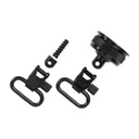 Uncle Mike's QD Mag Cap & Wood Screw Swivel, 1", Fits Remington 870, Black, With External Ratchet 18012 - Uncle Mikes