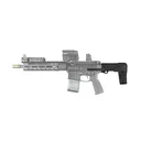 SB TACTICAL Honey Badger 9mm Black Stabilizing Brace with Buffer and Spring (HBAR9-01-SB) - SB Tactical