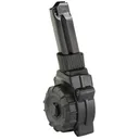 ProMag Magazine, 9MM, 30 Round Drum, Fits S&W Shield Plus, Polymer, Black DRM-A82 - Promag