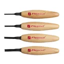 FLEXCUT Deep U-Gouge Micro Tool Set (MT500) - Flexcut