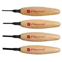 FLEXCUT 45 deg Parting Micro Tool Set (MT600) - Flexcut