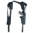 Uncle Mike's Pro Pak Vertical Shoulder Holster, Size 1, Fits Large Auto With 4" Barrel, Right Hand, Black 75011 - Uncle Mikes