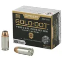 Speer Ammunition Speer Gold Dot, Personal Protection, 45ACP, 230 Grain, Hollow Point, Short Barrel, 20 Round Box 23975GD - Speer