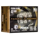 Federal Premium, Punch, 40 S&W, 165 Grain, Jacketed Hollow Point, 20 Round Box PD40P1 - Federal