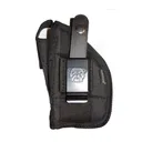 BULLDOG CASES Extreme Belt And Clip Black Ambi Holster Fits Compact Autos with 2 1/2"-3 3/4" Barrels with Laser/Light (FSN-19C) - Bulldog Cases