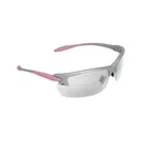 Radians Glasses, Silver and Pink Frame, Clear Lens PG0810CS - Radians