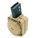 PROMAG 65rd Flat Dark Earth Polymer Drum Magazine for AR-15 5.56mm (DRM-A8-FDE) - Promag