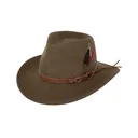 OUTBACK TRADING Randwick Brown Western Hat (1321-BRN) - Outback Trading