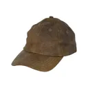 OUTBACK TRADING Leather Slugger Brown Cap (1450-BRN-ONE) - Outback Trading