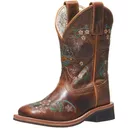 SMOKY MOUNTAIN BOOTS Girl's Floralie Brown Leather Western Boots (3843) - Smoky Mountain Boots
