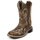 SMOKY MOUNTAIN BOOTS Girls Marilyn Brown Waxed Distress Western Boots (3845) - Smoky Mountain Boots